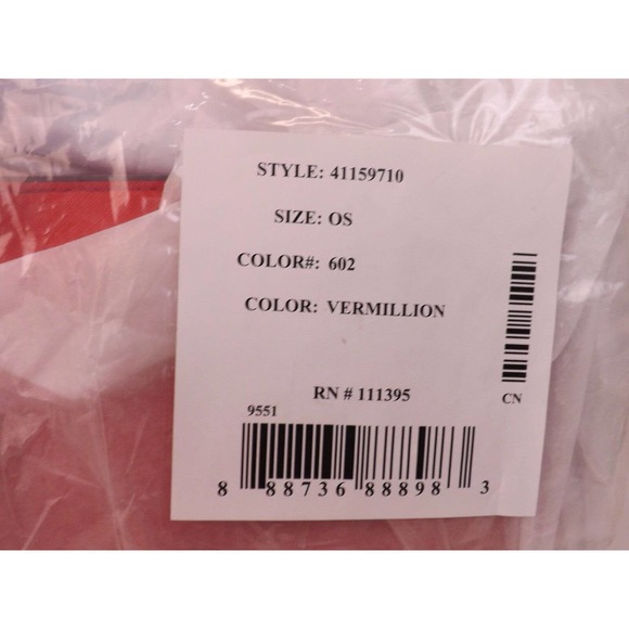 NWT TORY BURCH ROBINSON MINI SAFFIANO VERMILLION RED LEATHER ZIP CROSSBODY BAG - Picture 11 of 11